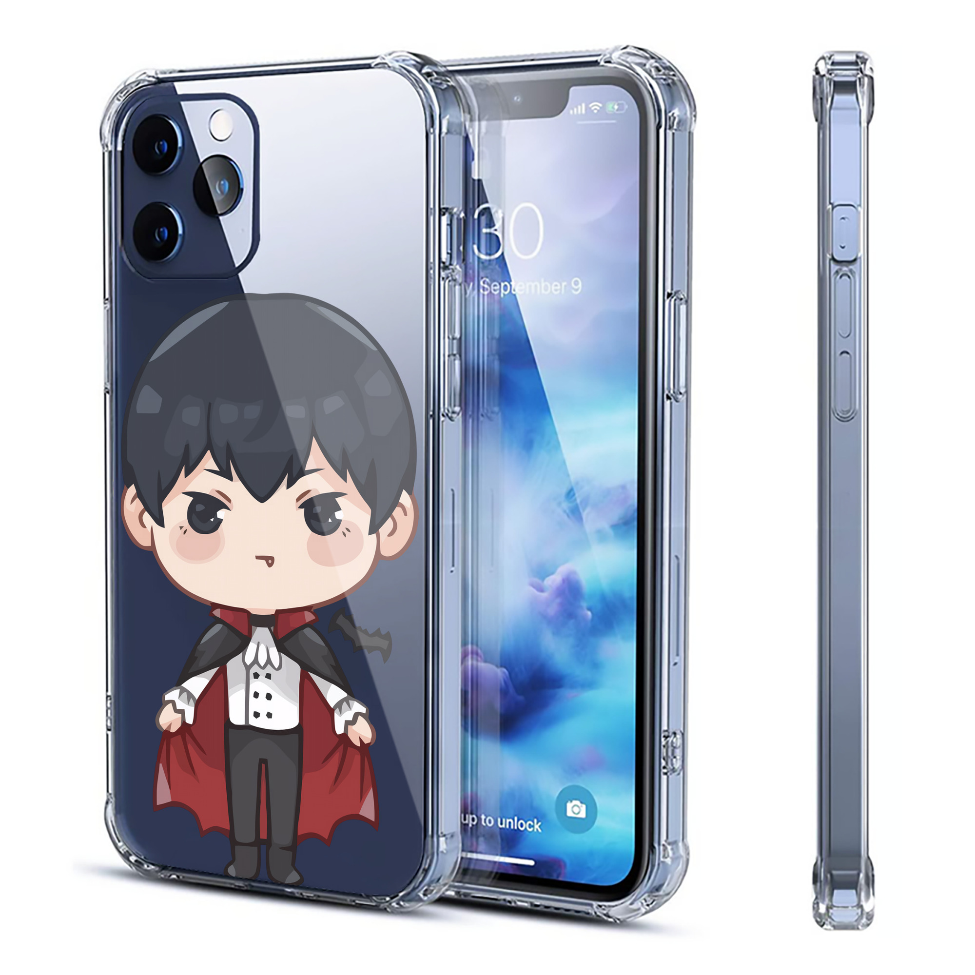 （画像用） ハイキュー!! Haikyu!! 【iPhone 12シリーズ対応】透明スマホケース（クリアソフトケース）